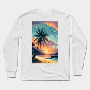 Sunset at the beach Long Sleeve T-Shirt